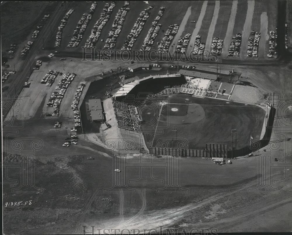 1958 Press Photo An aerial view of Baseball Park - sps07129 - Historic Images