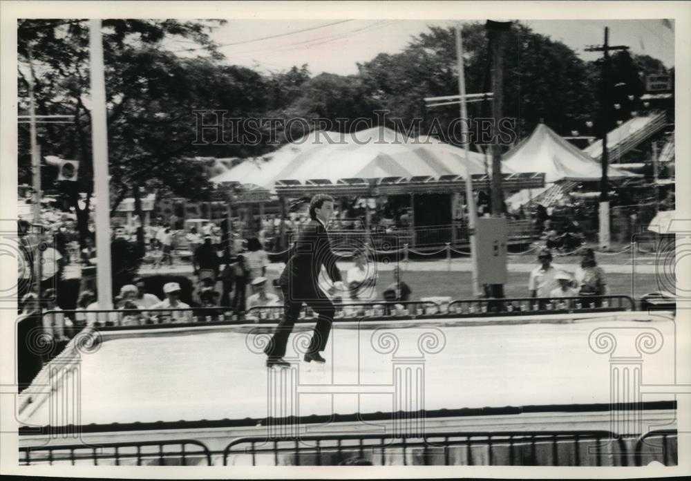 1989 Press Photo Ice Machine Made Rink at the Michigan State Fair - mja62370 - Historic Images