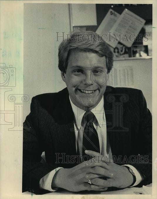 1985 Press Photo Scott Dacey, University of Wisconsin leader. - mja90254 - Historic Images