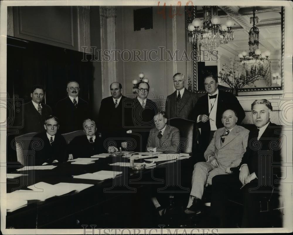 1929 Press Photo The Senate Committee On Farm Relief Starts Their Hearings - Historic Images