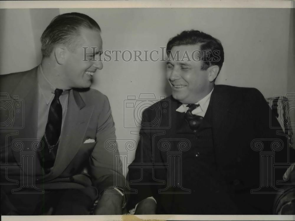 1940 Press Photo Elliott Roosevelt &amp; Wendell Willkie at Colorado Springs - Historic Images