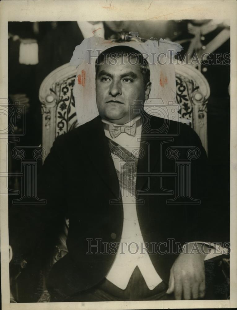 1928 Press Photo President Emilio Portes Gil of Mexico nep06991
