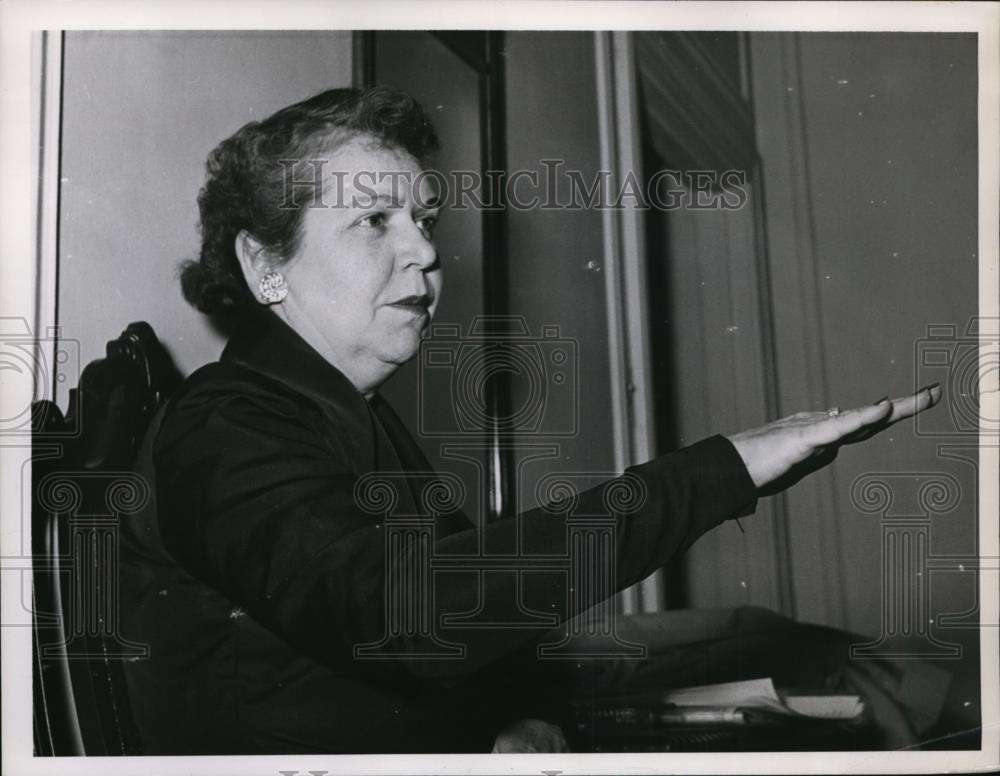 1952 Press Photo Georgia Neese Clark, US Treasurer - nep07110 - Historic Images