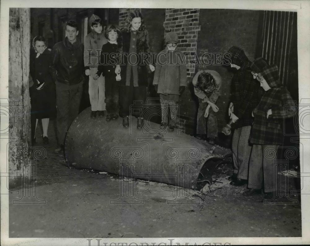 1945 Press Photo Philadelphia, PA Garage Explosions Throws Boiler - nep07466 - Historic Images