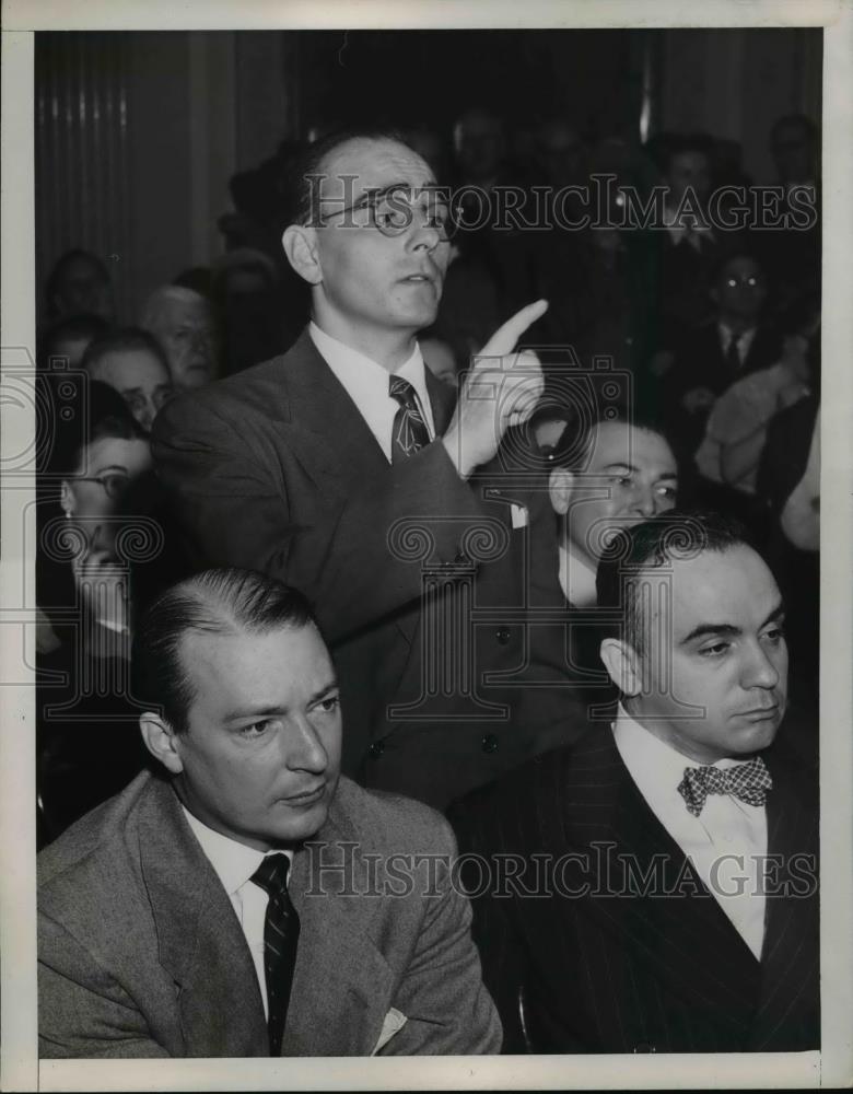 1951 Press Photo E Merl Young Accused by Senate of Peddling Gov Loan Fraud - Historic Images