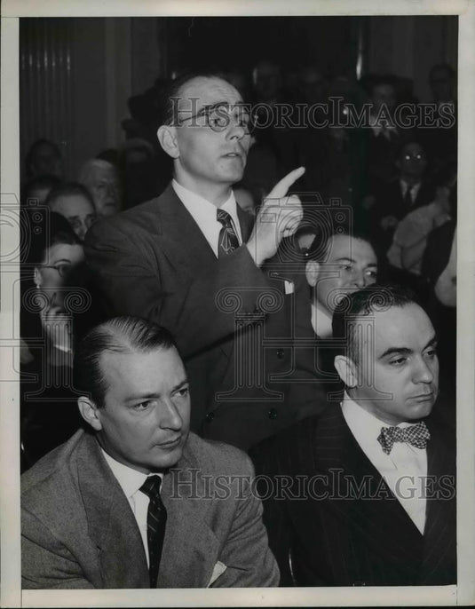 1951 Press Photo E Merl Young Accused by Senate of Peddling Gov Loan Fraud - Historic Images