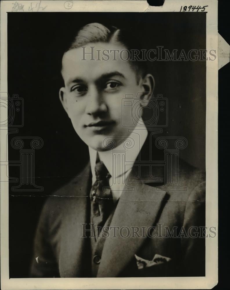 1922 Press Photo Herbert Scheer, Husband of annabelle Scheer of Chicago - Historic Images