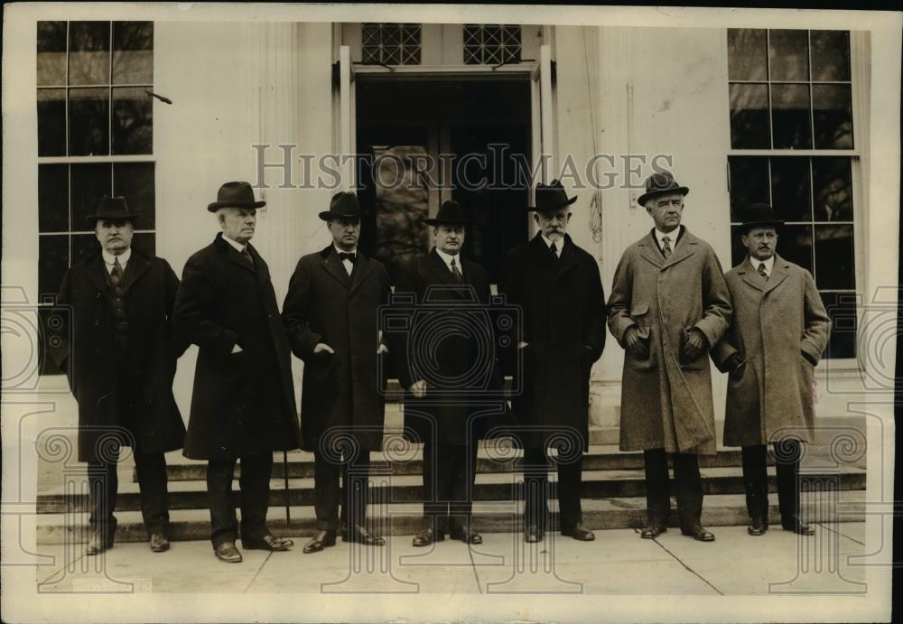 1921 Press Photo Joint Cmte at White House - nep08234 - Historic Images