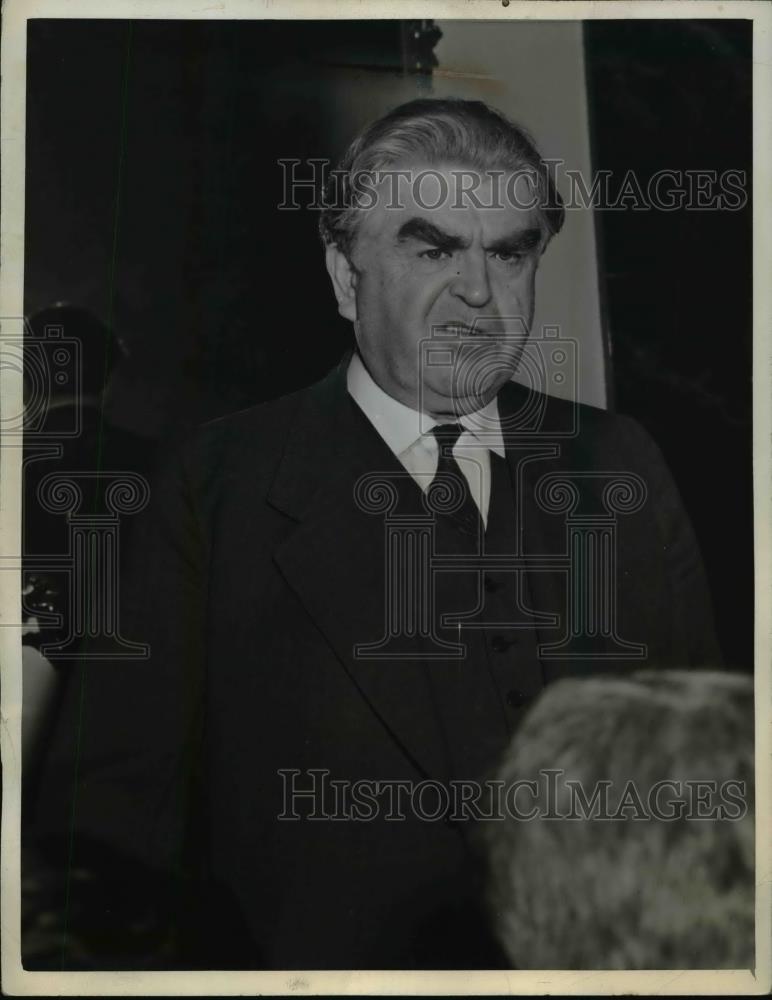 1943 Press Photo John Lewis Announced Soft Coal MIners Will Return to Work Today - Historic Images