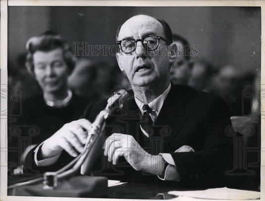 1961 Press Photo Adlai Stevenson Appears Before Senate Foreign Relations Cmte - Historic Images