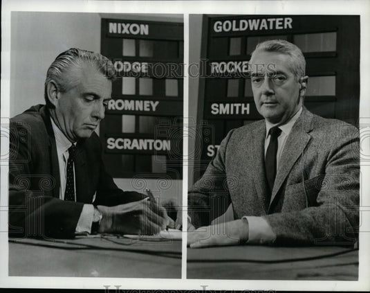 1964 Press Photo ABC News Commentators Edward Morgan & Howard Smith  - nep08744 - Historic Images
