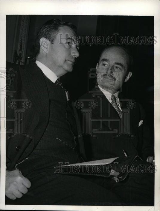1941 Press Photo Associate Justice Robert Jackson & Atty Gen F Biddle in DC - Historic Images