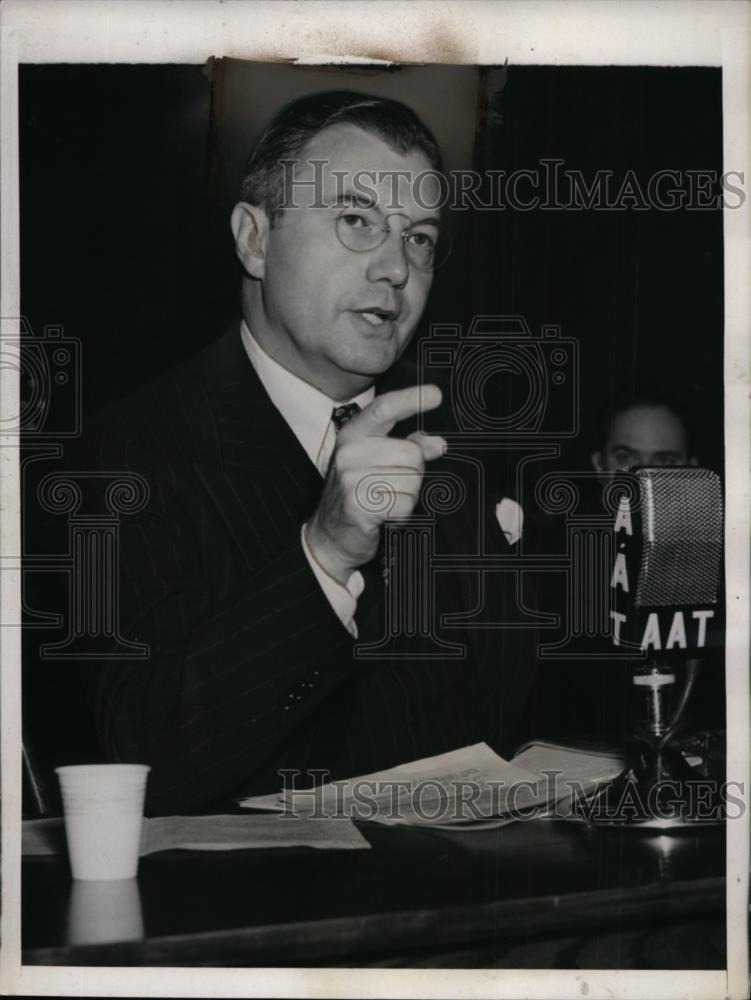 1940 Press Photo Attorney general Robert Jackson at NLRB investigation - Historic Images