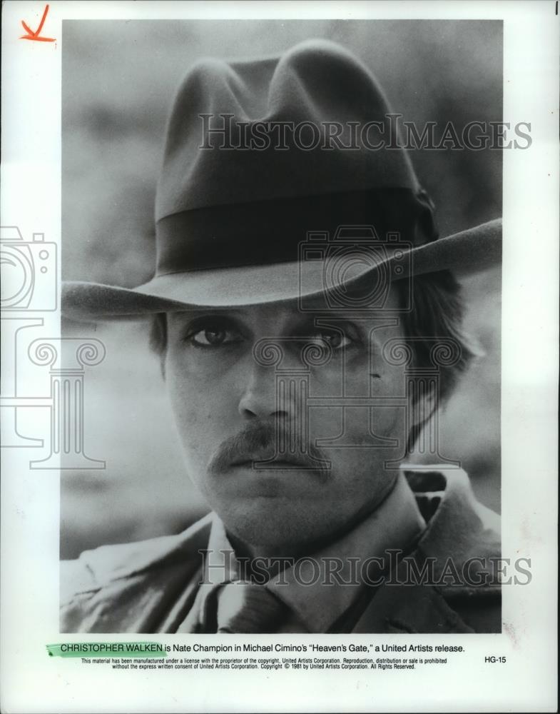 1981 Press Photo Christopher Walken stars in Heaven&#39;s Gate. - spp04258 - Historic Images