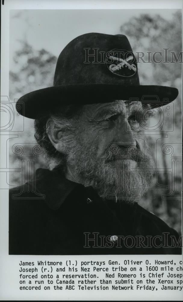 Press Photo James Whitmore in I Will Fight No More Forever. - spp04274 - Historic Images
