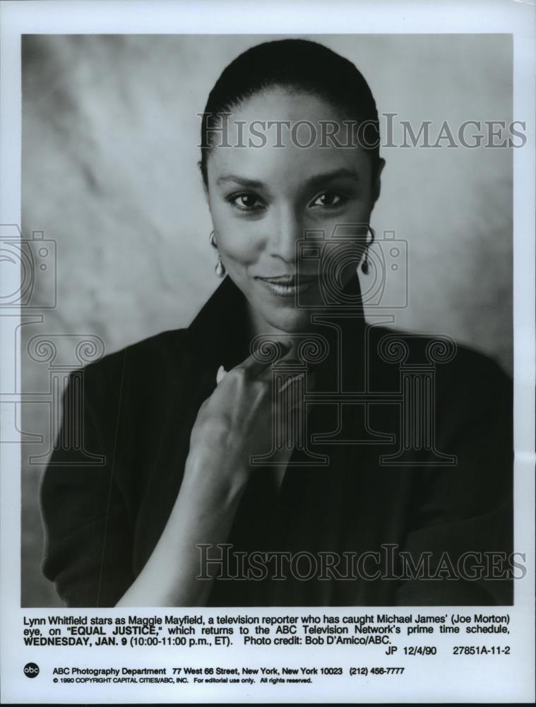1990 Press Photo Lynn Whitfield stars in Equal Justice, on ABC. - spp04289 - Historic Images