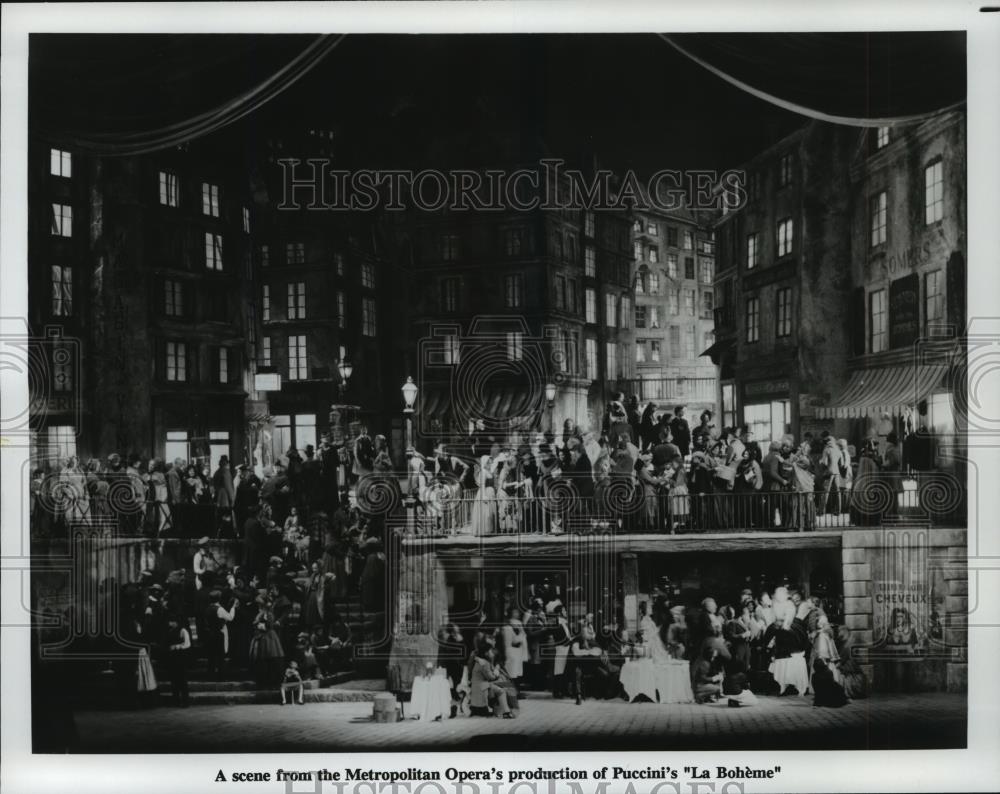 1992 Press Photo A scene from the Metropolitan Opera's production of La Boheme. - Historic Images