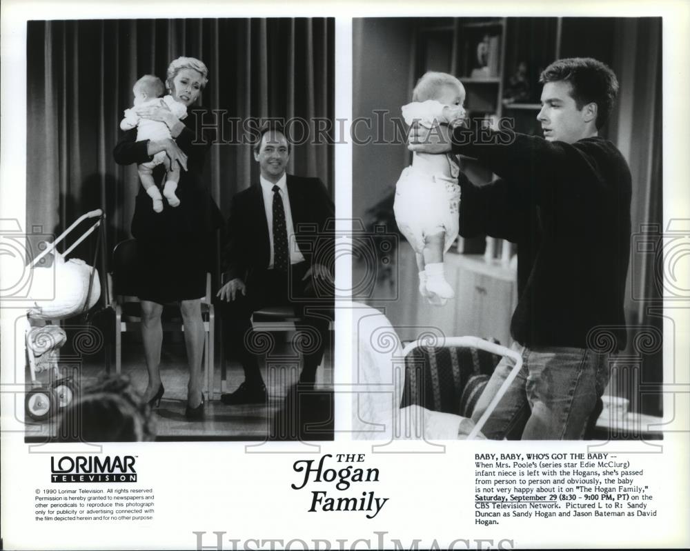 1990 Press Photo Sandy Duncan and Jason Bateman in The Hogan Family. - spp06082 - Historic Images