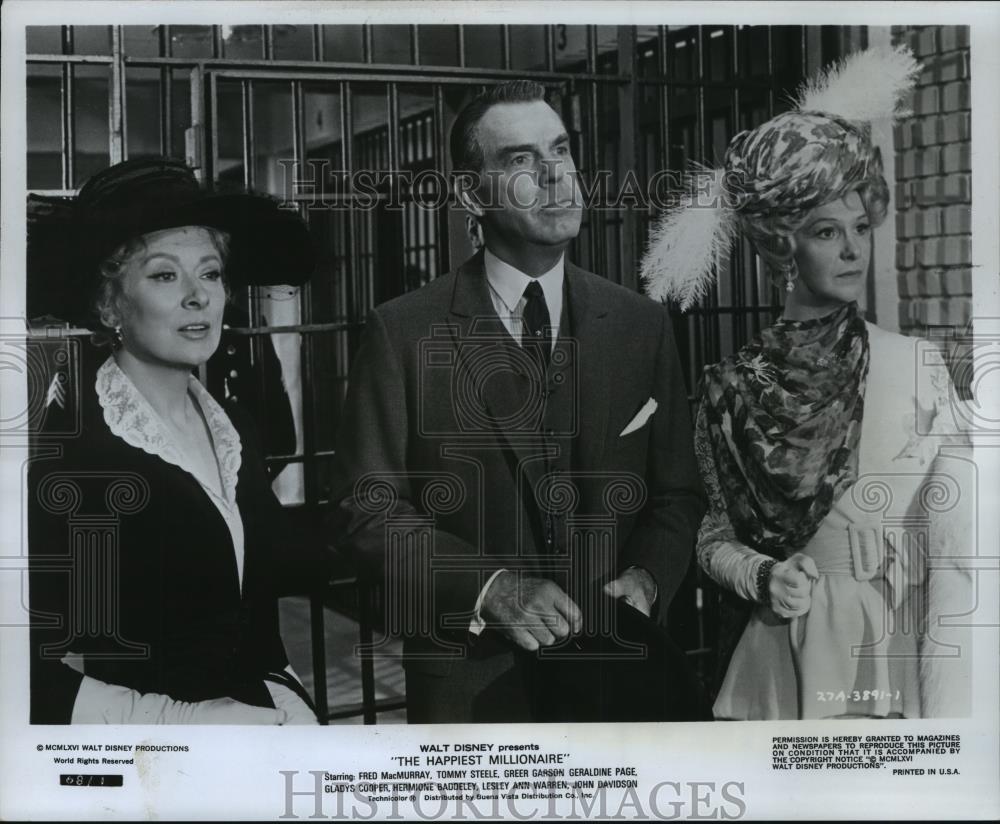 1966 Press Photo Greer Garson and Fred MacMurray in The Happiest Millionaire. - Historic Images