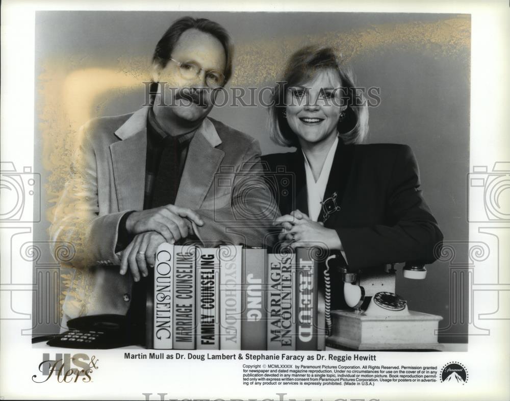 1989 Press Photo Martin Mull and Stephanie Faracy star in His &amp; Hers. - Historic Images