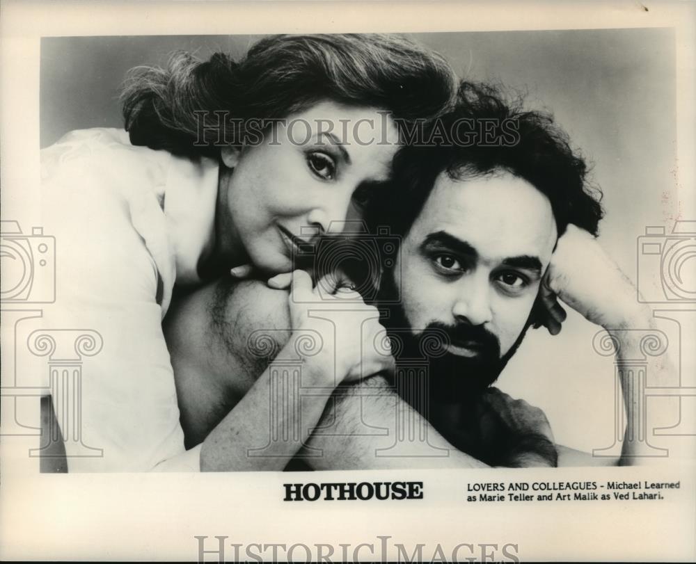 1988 Press Photo Michael Learned and Art Malik star in Hothouse. - spp06746 - Historic Images