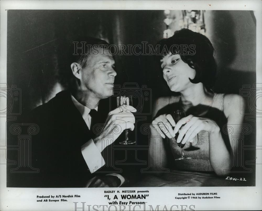 1966 Press Photo Essy Persson and Preben Mahrt star in I, A Woman. - spp07190 - Historic Images