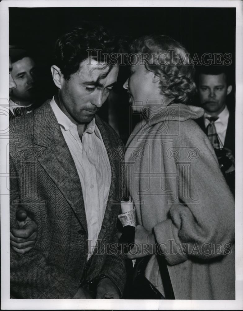 1953 Press Photo Los Angeles Federal Court trial of Charles, George Finn - Historic Images