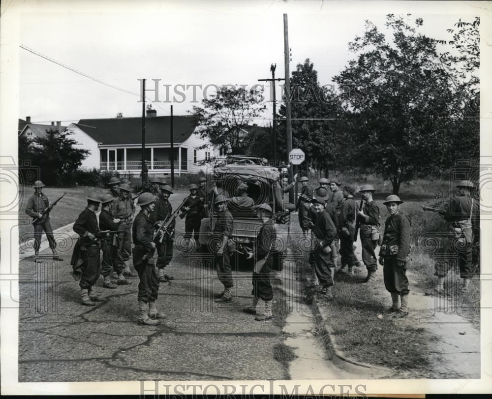 1941 Press Photo US Army 175th Infantry Training in Wadesboro, North Carolina - Historic Images