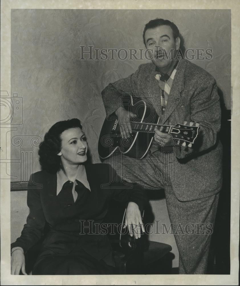 1952 Press Photo Preston Foster and his wife Sheila Darcy - spp29461 - Historic Images