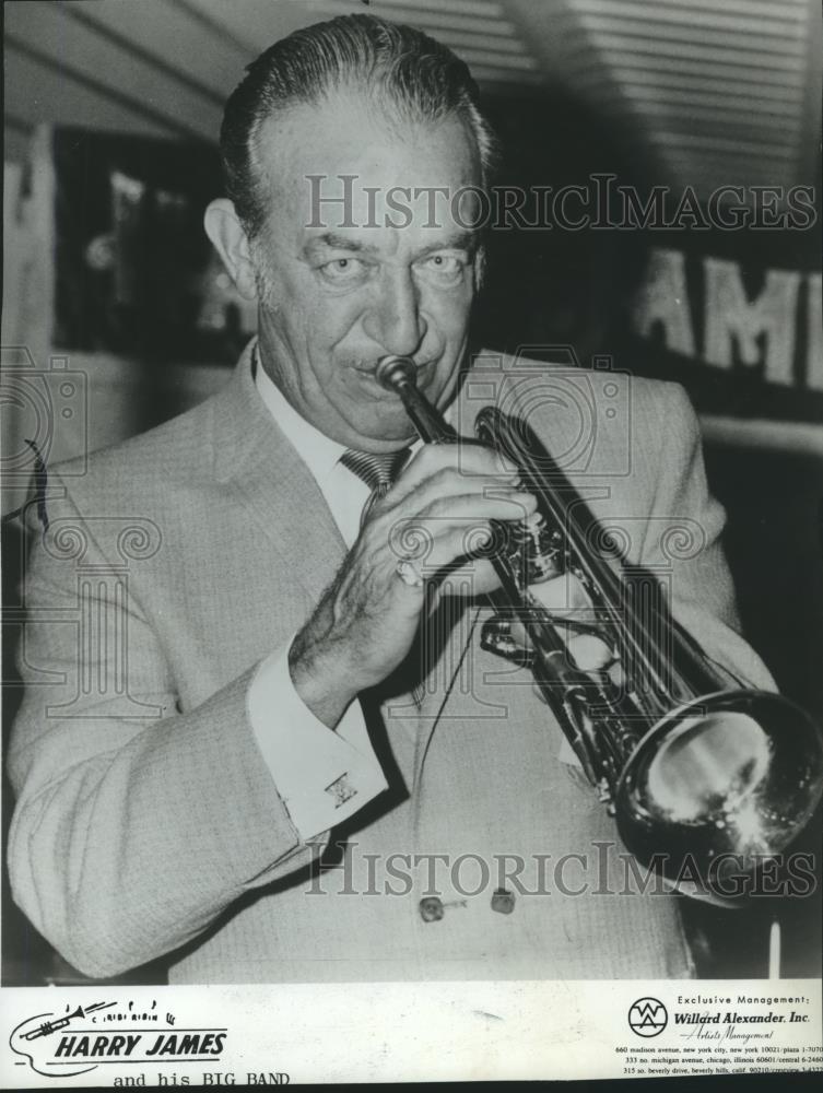 1972 Press Photo Harry James playing a trumpet - spp31021 - Historic Images