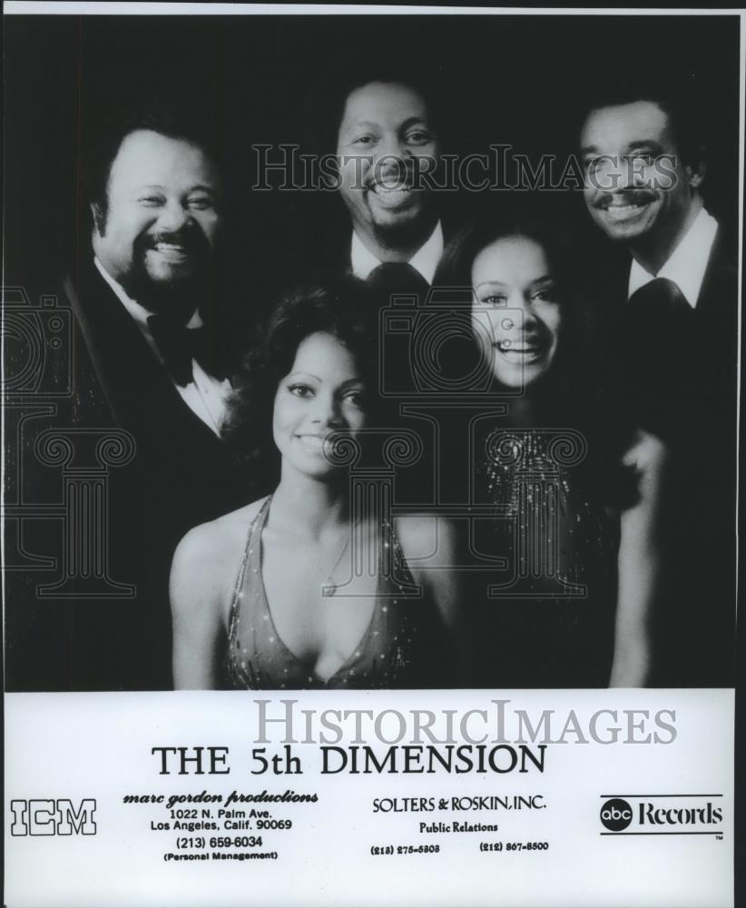 1975 Press Photo The 5th Dimension musical group - spp29553 - Historic Images