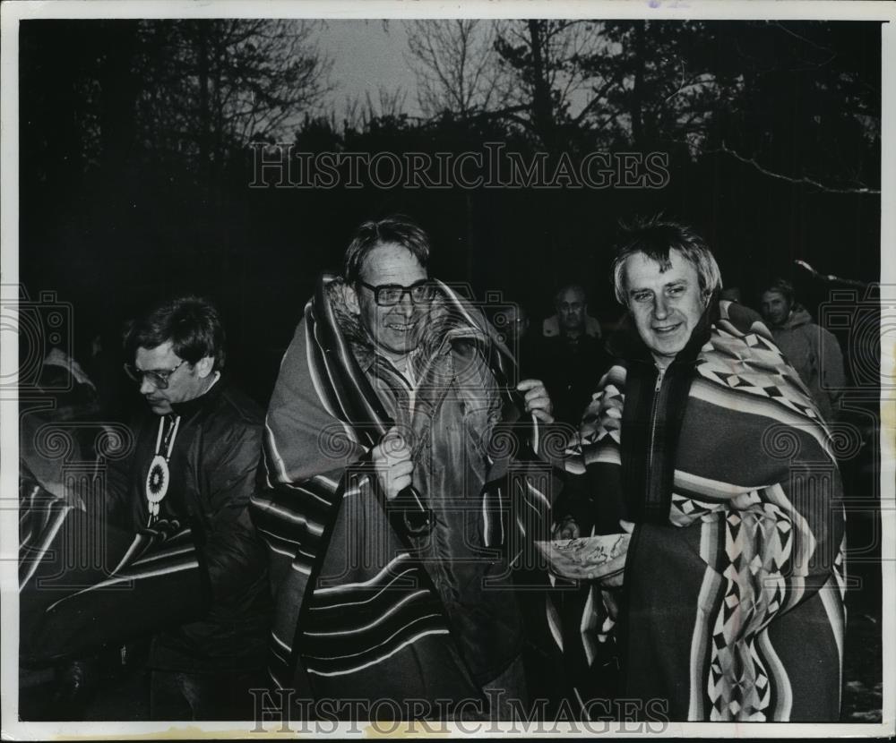 1978 Press Photo DNR Secretary Anthony Earl at the Winnebago Winter Feast - Historic Images