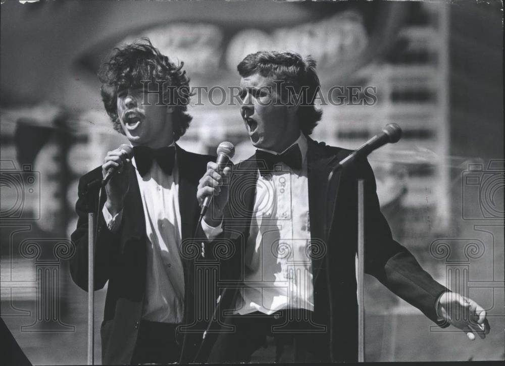 1978 Press Photo Brian Leahy and Jim Danforth Opera Singers at Festa Italiana - Historic Images
