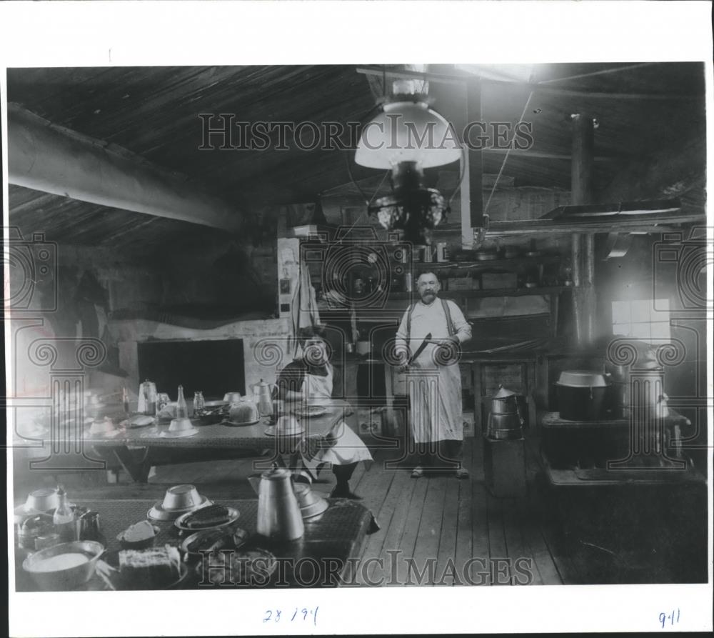 1978 Press Photo Cooks at Lumber Camps, Hayward, Wisconsin - mjb15144 - Historic Images