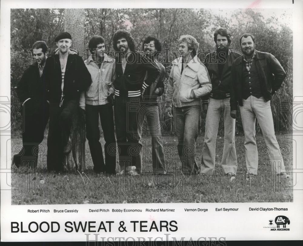 1980 Press Photo Blood Sweat &amp; Tears music group - spp30203 - Historic Images