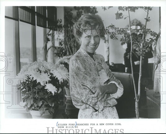 1982 Press Photo Eileen Ford, of the Ford Modeling Agency - mjb12116 - Historic Images