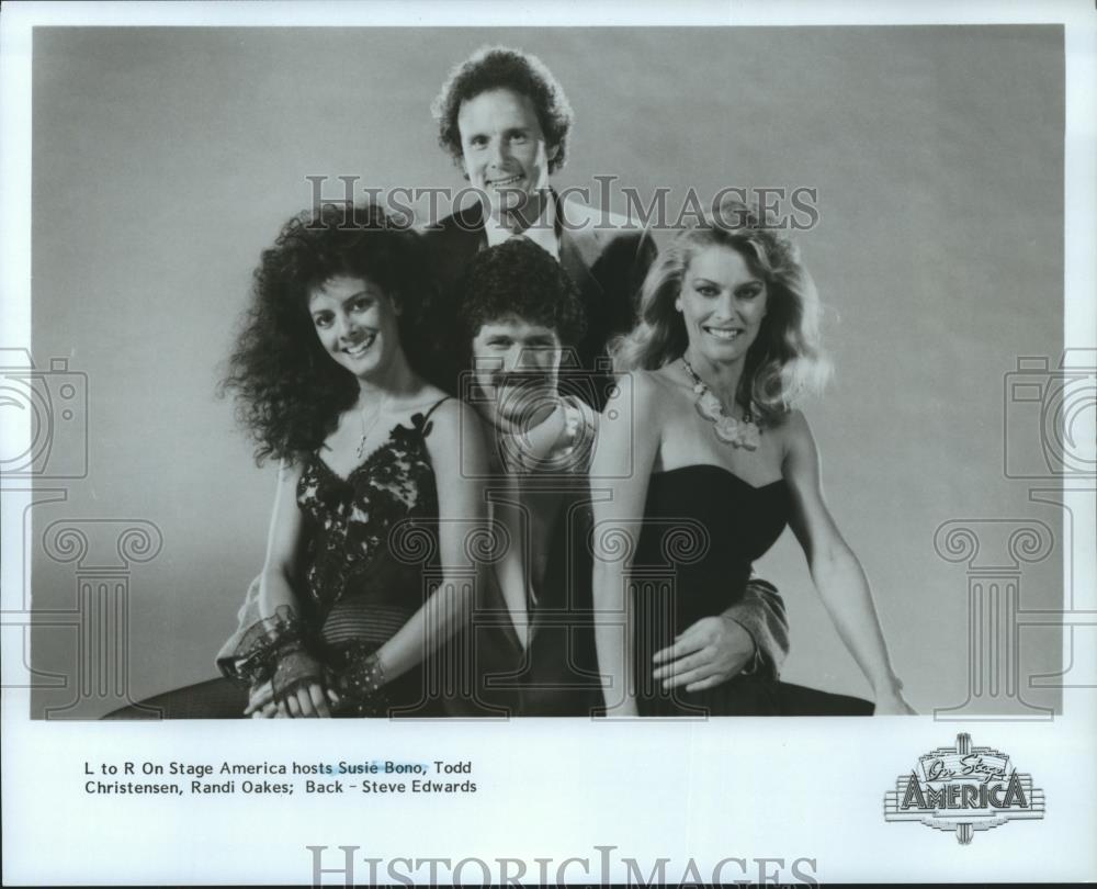 1984 Press Photo The On Stage America hosts spp24208 Historic Images
