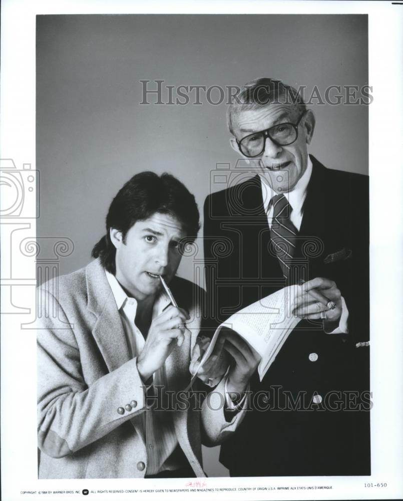 1984 Press Photo George Burns and Tedd Wass star in &quot;Oh, God! You Devil&quot; - Historic Images
