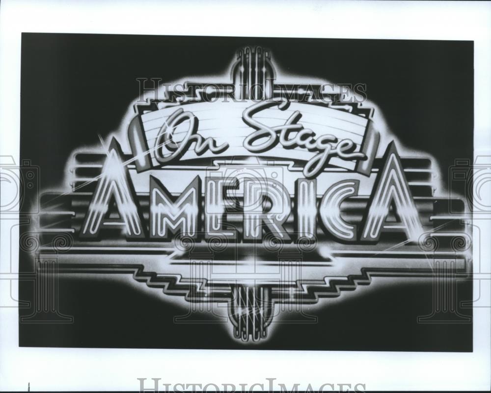 1986 Press Photo Logo for On Stage America, musical variety show. sp