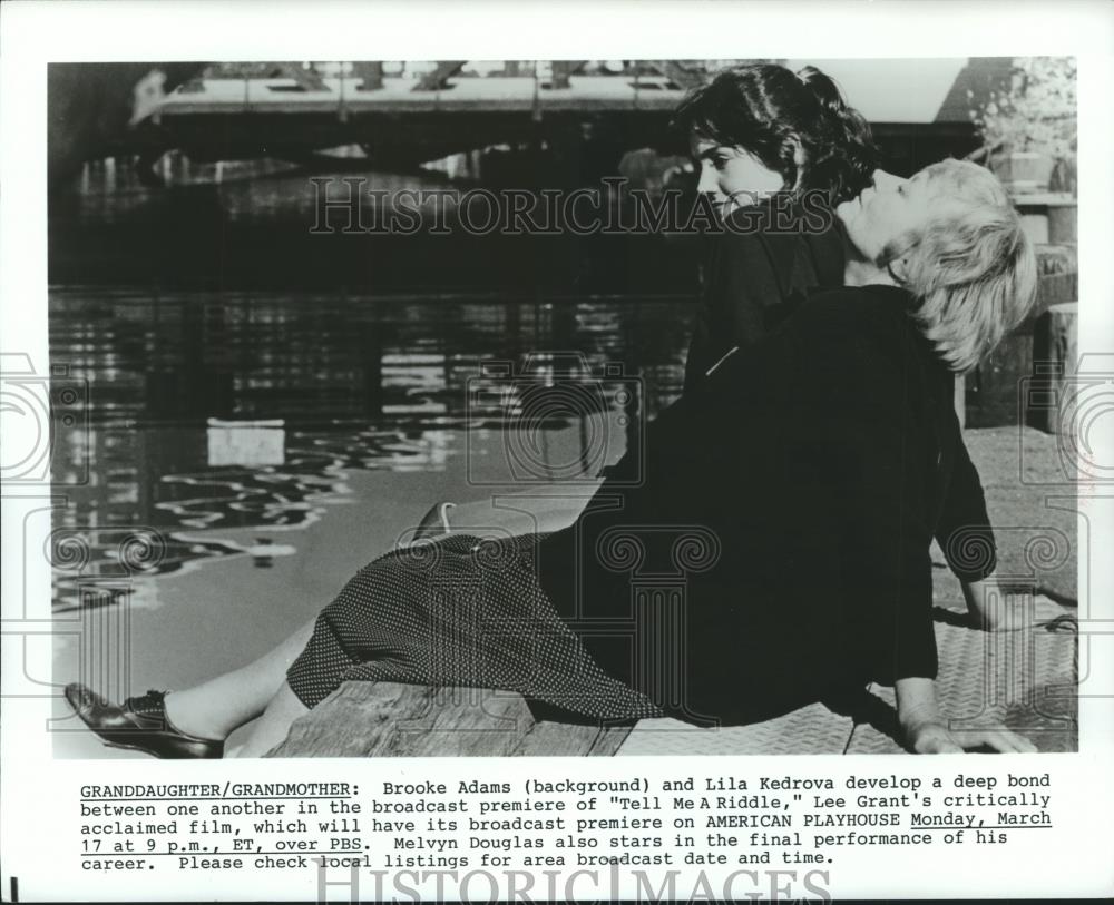 1986 Press Photo Brooke Adams & Lila Kedrova in 