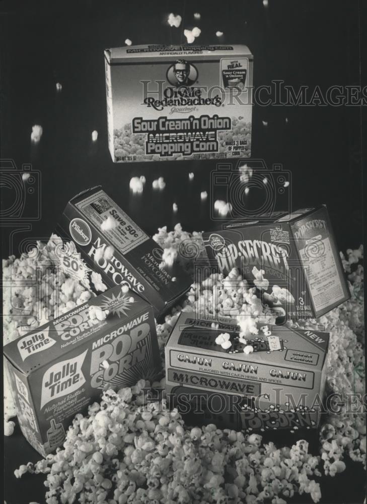 1988 Press Photo Food: Business is good for microwave popcorn makers - mjb08545 - Historic Images