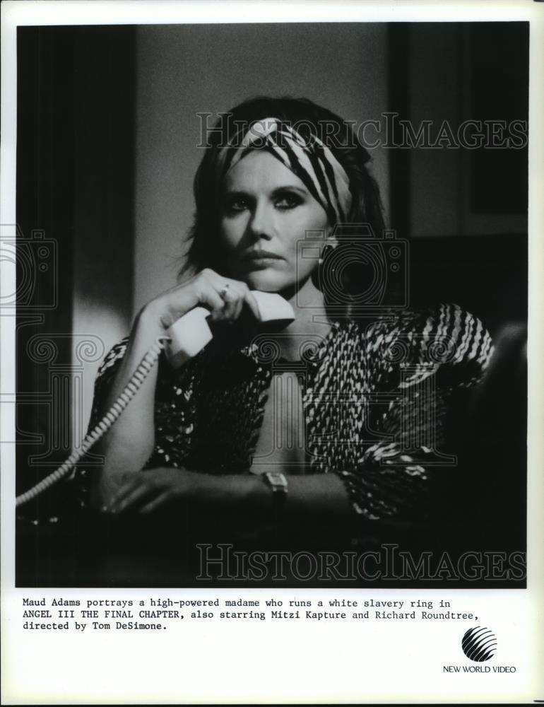 1988 Press Photo Maud Adams stars in Angel III The Final Chapter. - spp22647 - Historic Images