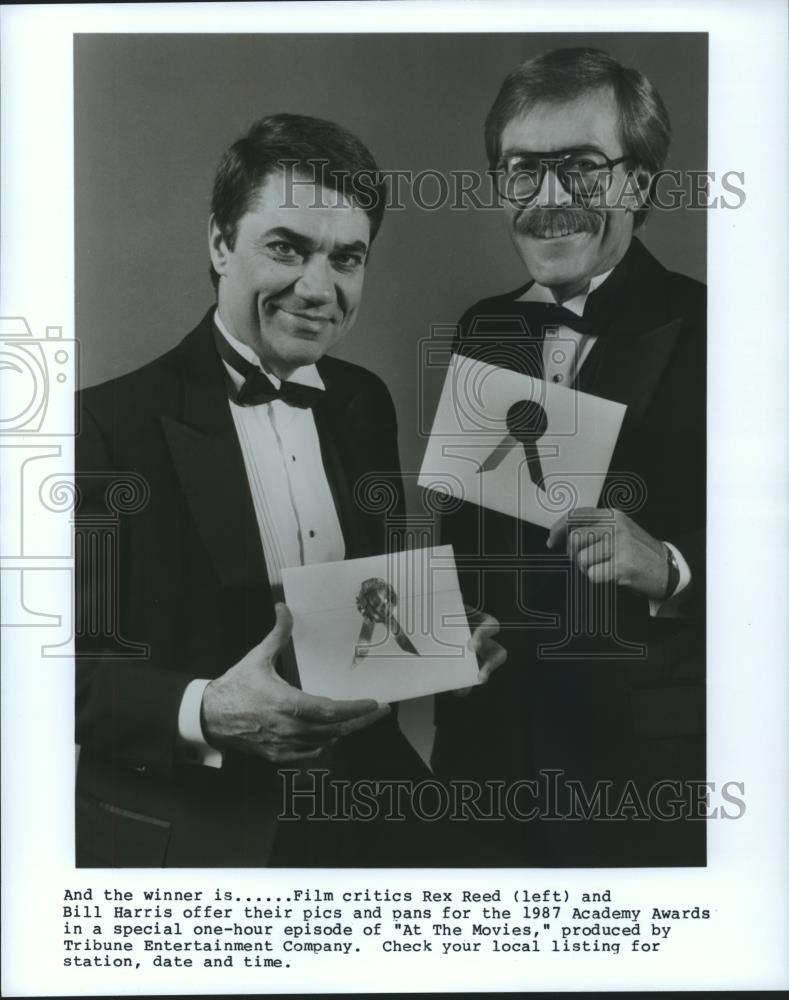 1988 Press Photo  Rex Reed and Bill Harris-&quot;At The Movies&quot; - spp29471 - Historic Images