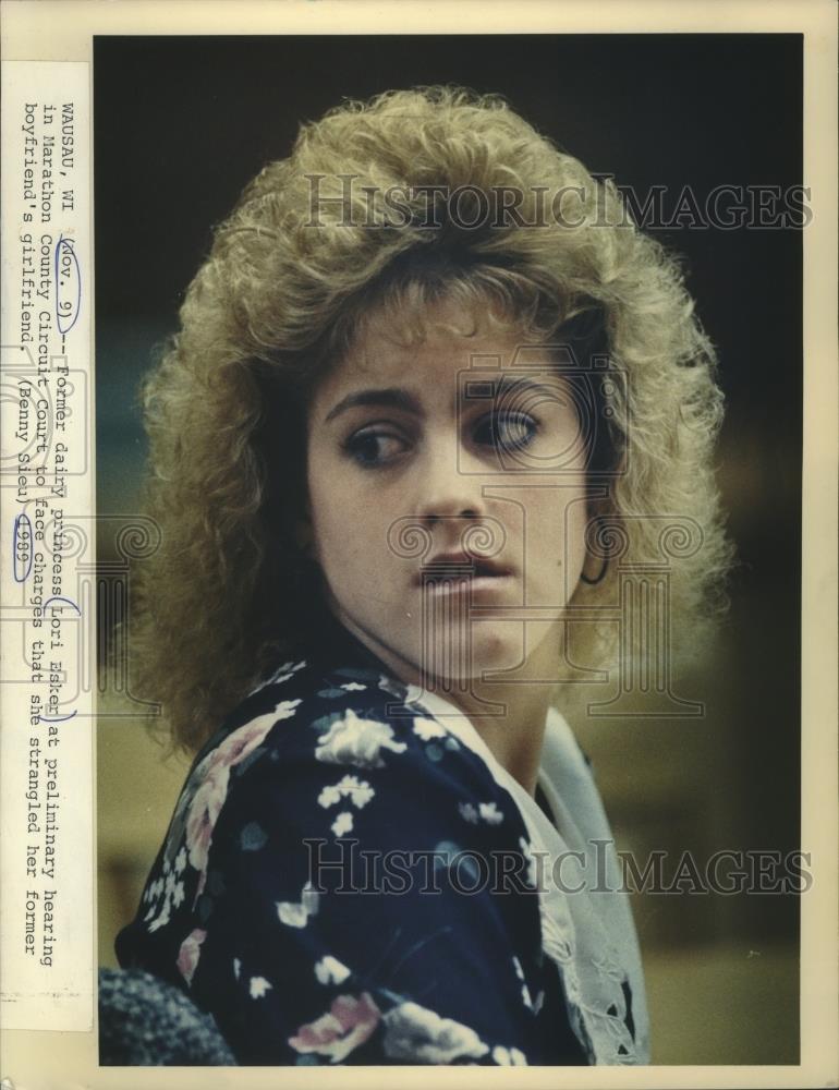 1989 Press Photo Wisconsin&#39;s Lori Esker at her Court Hearing - mjb02290 - Historic Images