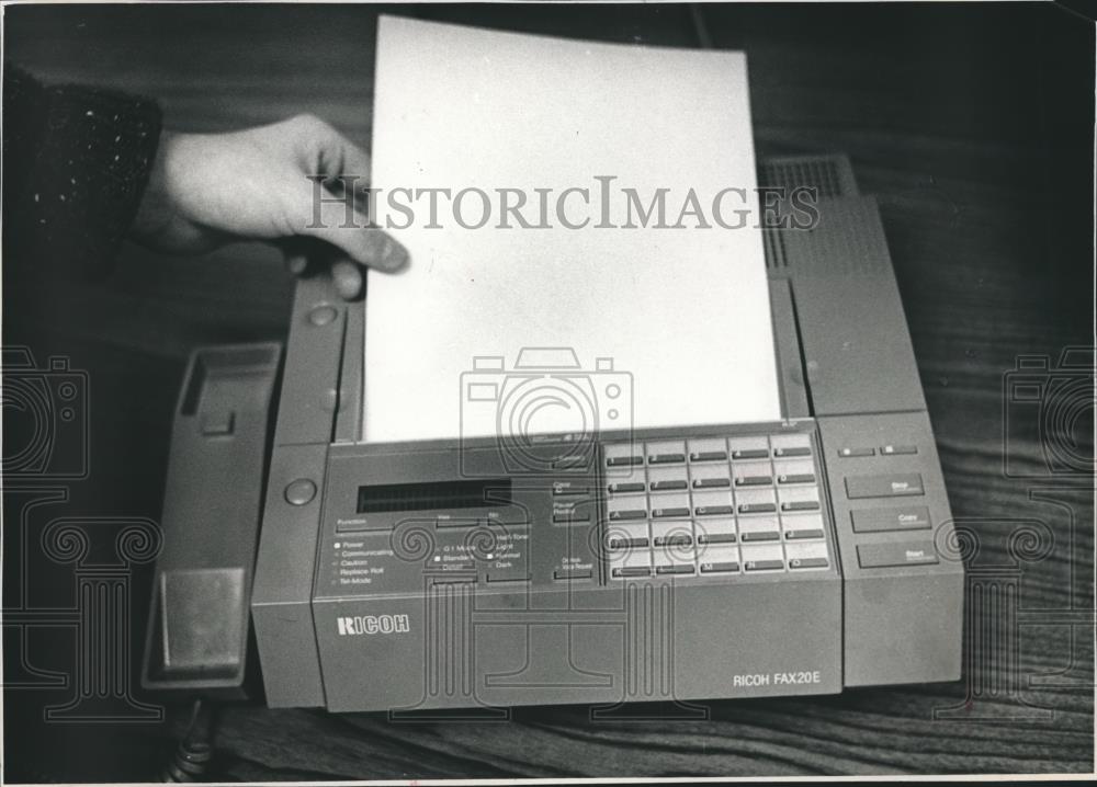 fax machine back