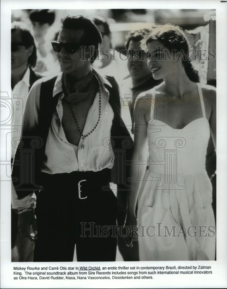 1990 Press Photo Mickey Rourke and Carre Otis star in Wild Orchid - spp22116 - Historic Images