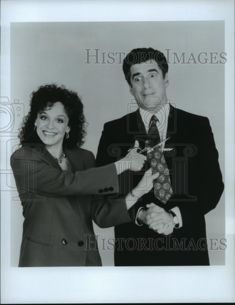 1990 Press Photo Valerie Harper and Elliot Gould star in Stolen: One Husband - Historic Images