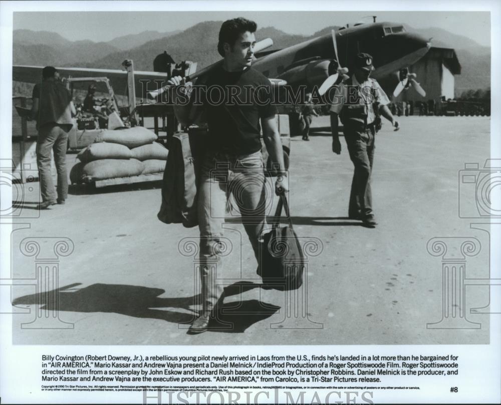 1990 Press Photo Robert Downey Jr. stars in Air America. - spp26984 - Historic Images
