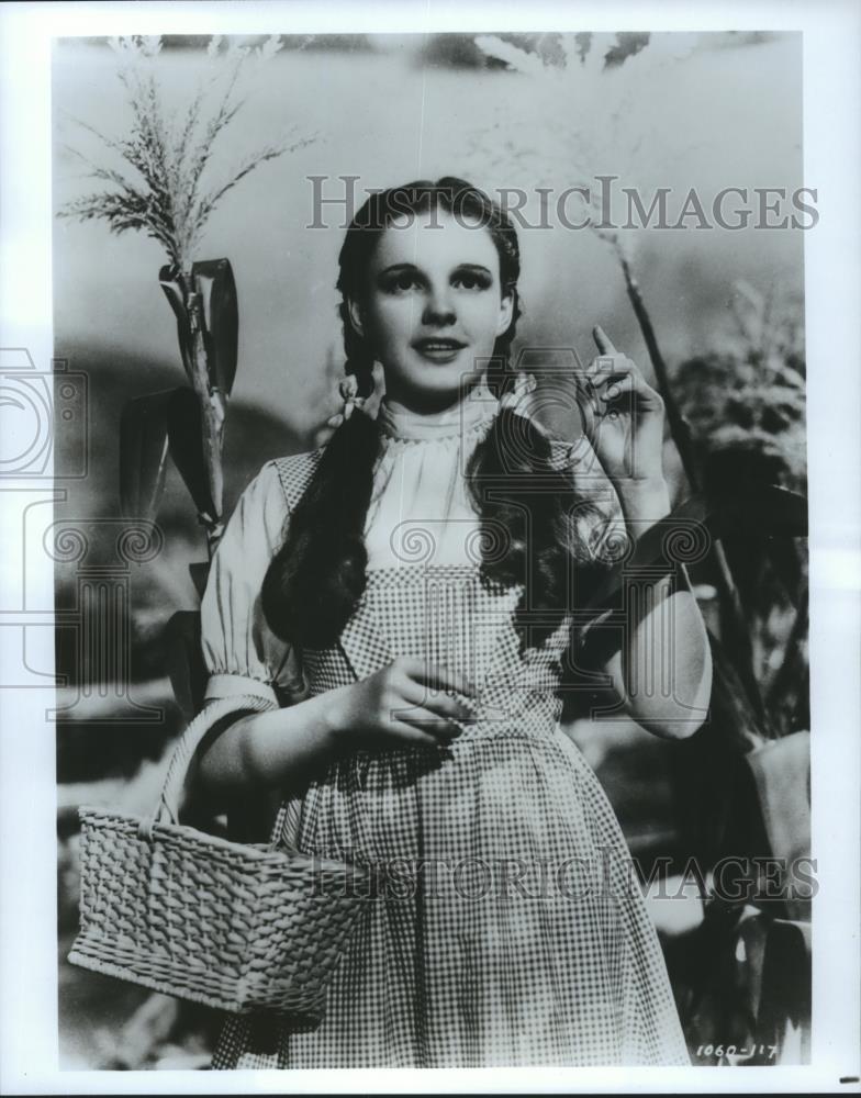1990 Press Photo Judy Garland in The Wizard of Oz, a 1939 film, on CBS. - Historic Images