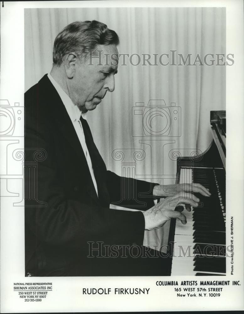 1990 Press Photo Pianist Rudolf Firkusny of Spokane Symphony - spp29362 - Historic Images